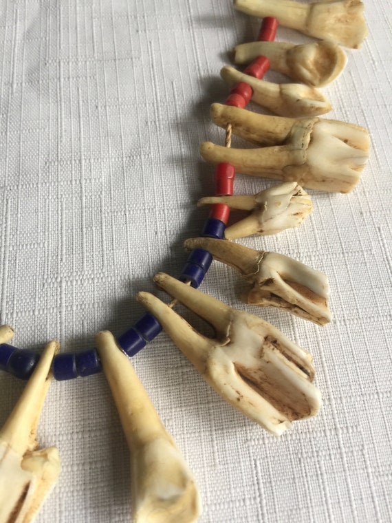 Africa Necklace, Tooth Necklace, Tribal Necklace,… - image 2