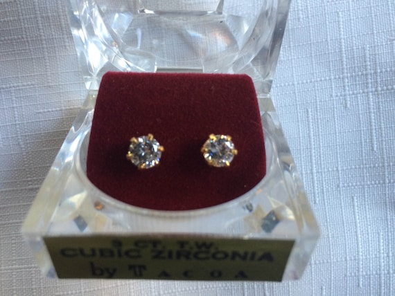 Diamond Earring, Diamond Stud, Cubic Zirconia Stud, Stud Earring Box, Clear Stud, Sparkly Stud, Zirconia Earring, Bridal Earring, Gem Stud
