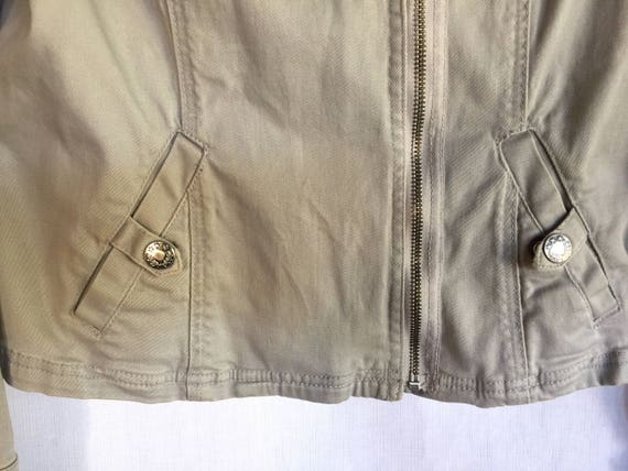 Khaki Jacket, Stretch Canvas Jacket, Tan Jacket, … - image 2