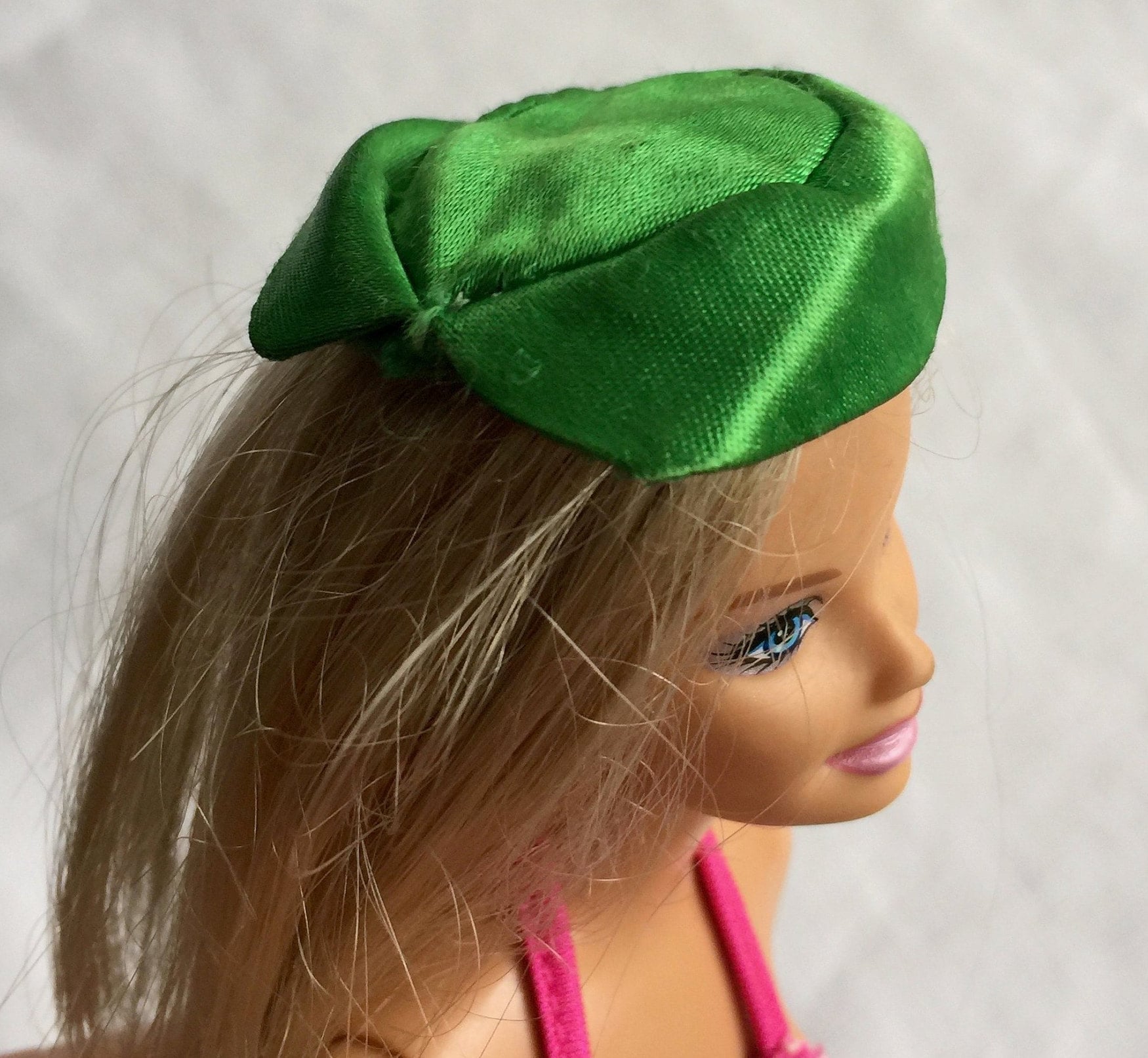 Barbie Hat Barbie Green Hatbarbie Accessorybarbie Barbie Etsy