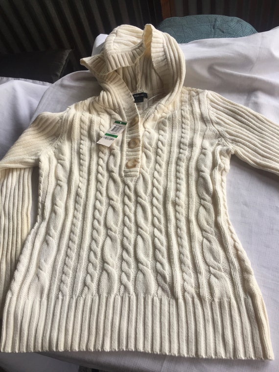 Pullover Sweater, White Pullover Sweater, White K… - image 2