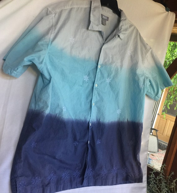 XL Cotton Top,XL Cotton Blouse,XL Blue Top,Blue Sh