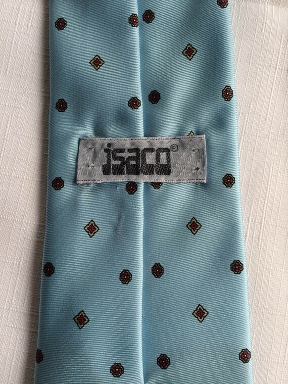 Polka Dot Tie, Blue Necktie, Light Blue Tie, Past… - image 4