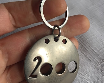 2000 Keychain, 2000 Gift, Magnifying, 2000 Accessory, Year Gift, Year 2000, Magnify Glass, Novelty Keychain, Year Keychain, Odd Keychain