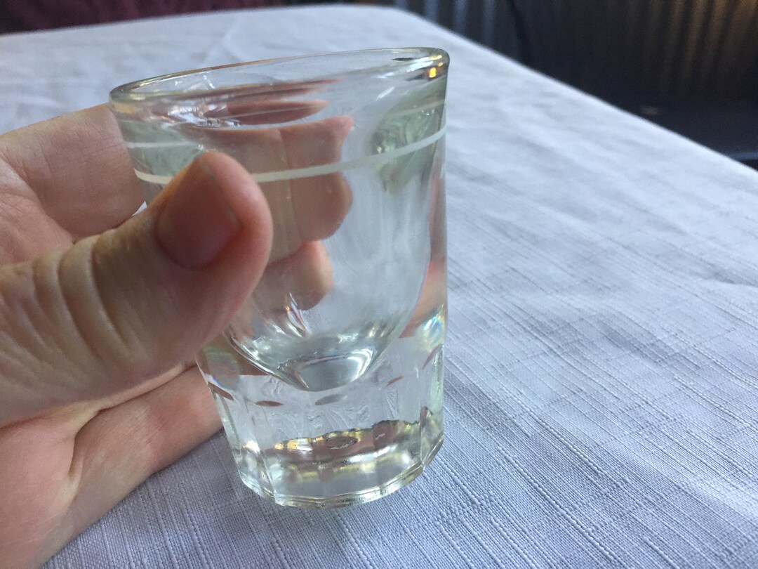 Retro Shot Glass, Liqueur Glass, Clear Shotglass, Hard Liquor Glass ...