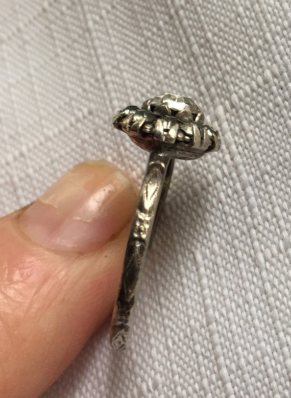 Uncas Silver Ring, Blue Stone Ring, Retro Blue Ri… - image 6