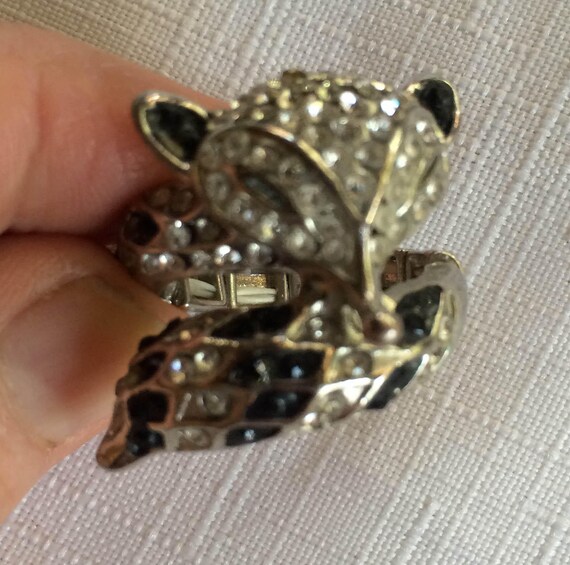 Fox Ring, Rhinestone Ring, Stretch Ring, Fox Stre… - image 5