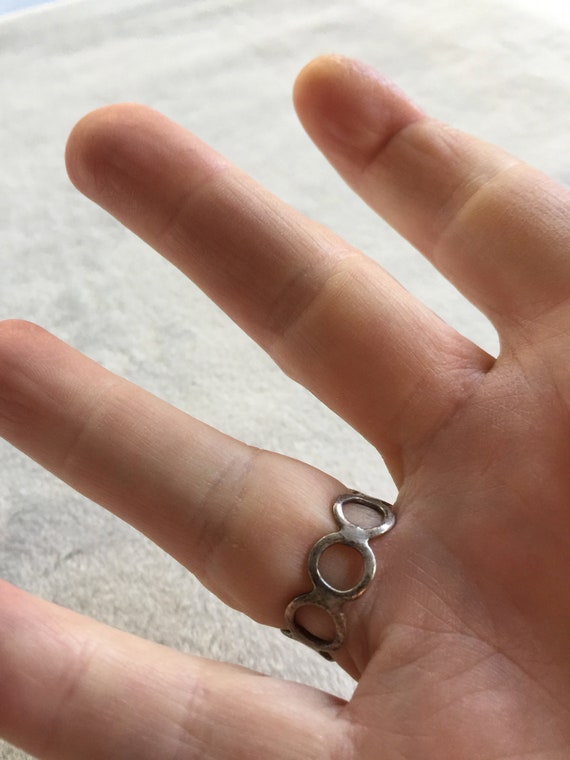 Silver Ring, Lattice Ring, Silver Lattice Ring, H… - image 7