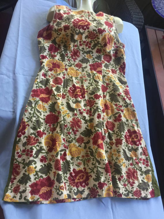 Flower Dress, Sun Dress, 60s Dress, Floral Dress, 