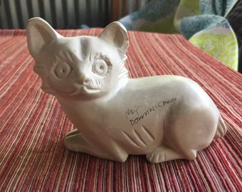 ヴィンテージ石膏猫像 - Etsy 日本