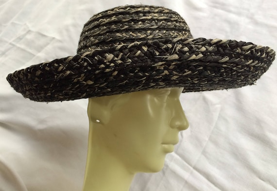 Straw Hat, Black Straw Hat, Shade Hat,Beach Hat,Su