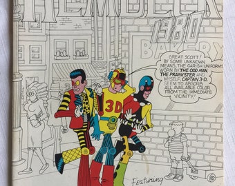 Cómic retro, cómic de los años 80, cómic, cómic coleccionable, cómic de regalo, sátira de cómic, novela gráfica, fanzine de los años 80, revista de los años 80