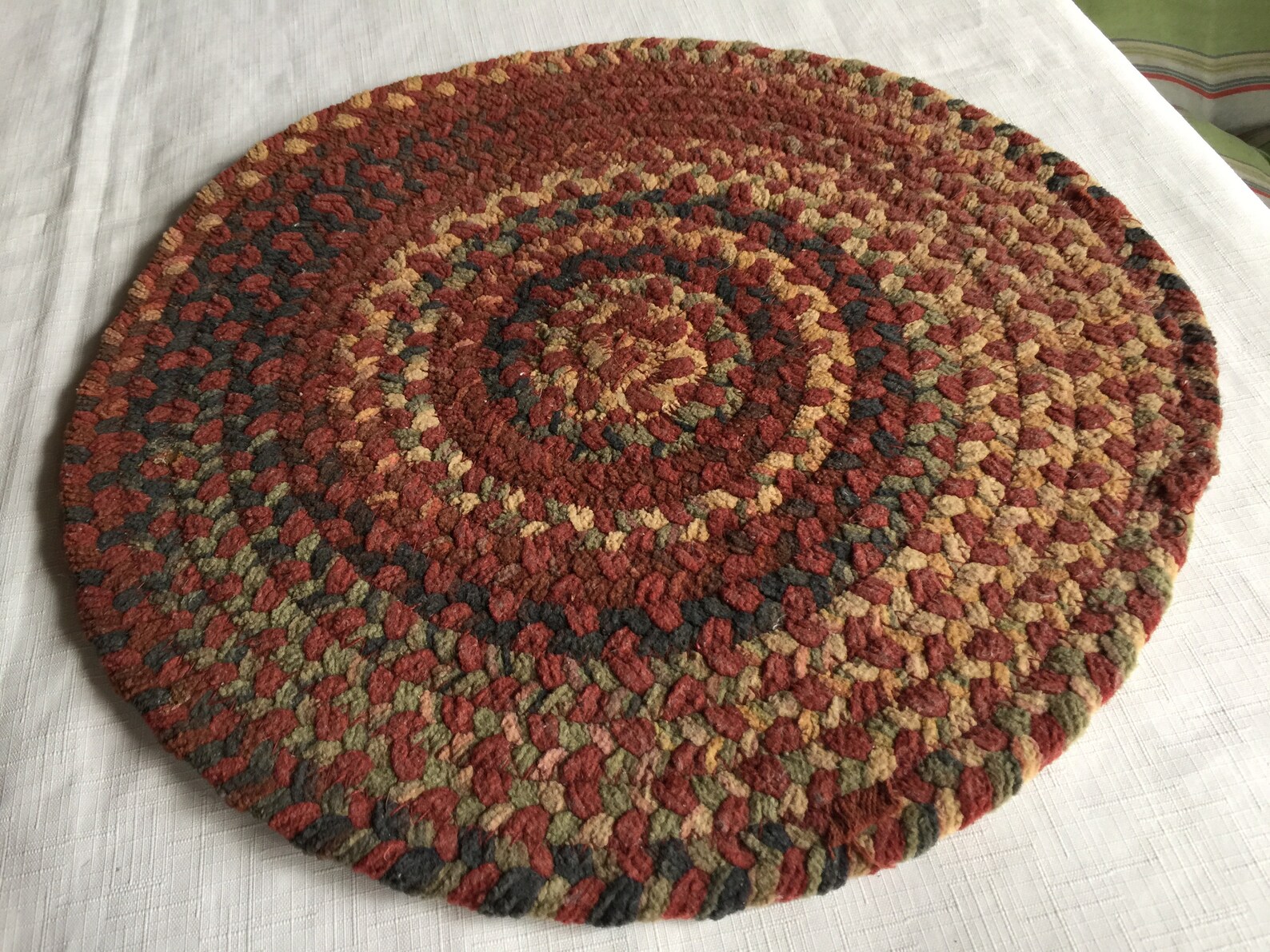 Centerpiece Table Mat Braided Woven Mat Round Table Mat Etsy