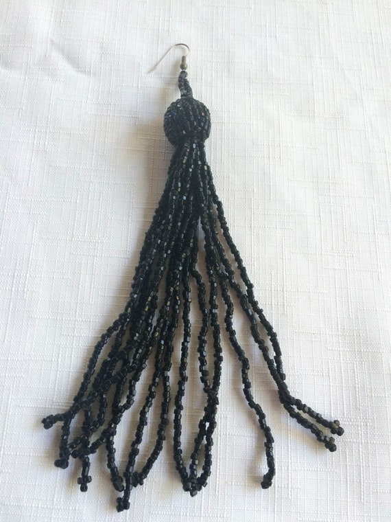 Single Long Earring, Shoulder Duster Earring, Asym