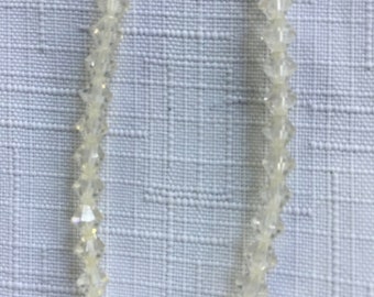 Clear Bead Necklace, Wedding Necklace, Crystal Necklace, Crystal Beads, Bridal Necklace, Clear Beads, Clear Necklace, Crystal Clear Bead