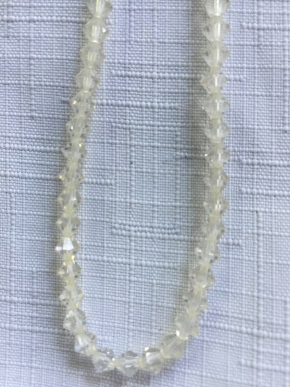 Clear Bead Necklace, Wedding Necklace, Crystal Necklace, Crystal Beads, Bridal Necklace, Clear Beads, Clear Necklace, Crystal Clear Bead
