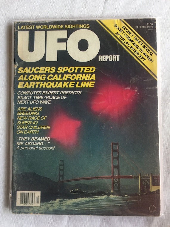 Rare UFO Magazine, Retro UFO Magazine, UFO Collectible, Ufo