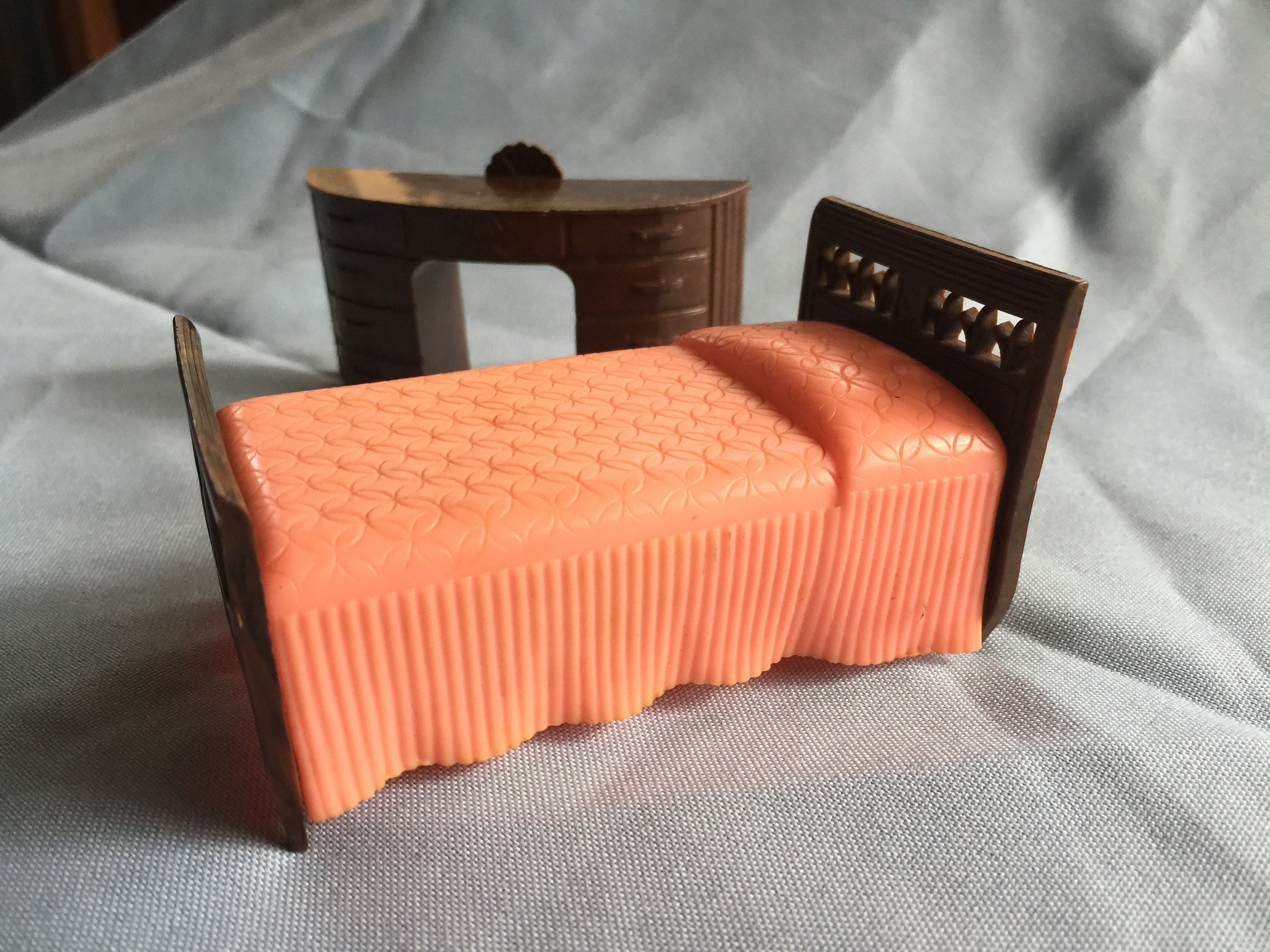 Dollhouse Bed Miniature Bed Doll Furniture Bed Renwal Etsy