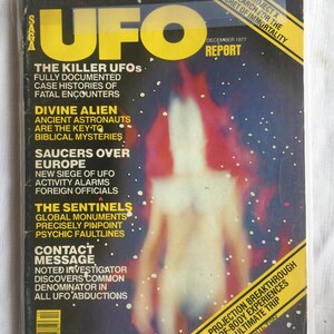 UFO Retro Magazine, 70s UFO Magazine, Bigfoot, Retro UFO, Ufo Magazine, Collectible Ufo, Ufo Gift, Ufo Research, Ufo Library, Ufo Book UFO Report Dec 77