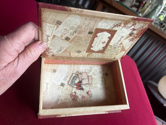 Scatola Libro Vintage Decorativa - Portaoggetti, Finto Libro Per Arredamento, Conservazione - Foto 13