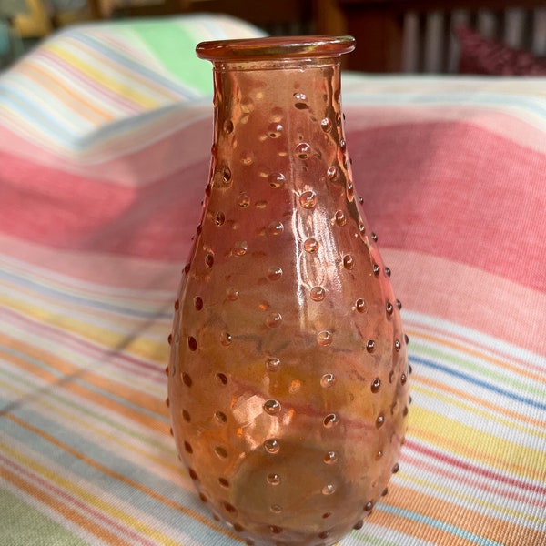 Pink Glass Vase, Small Pink Vase, Pink Art Vase, Blown Glass Vase, Glass Art Vase, Pink Glass Vase, Pink Vase, Pink Bud Vase, Bud Vase