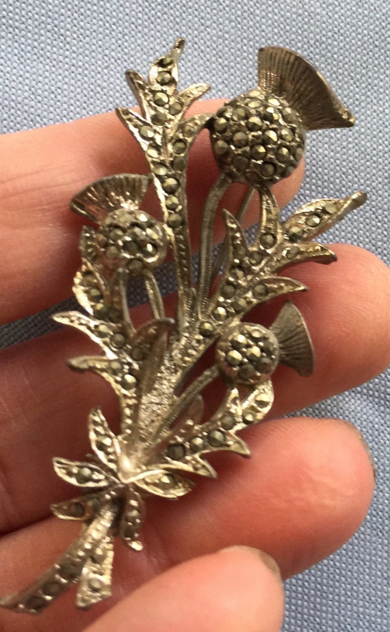 Flower Pin, Flower Brooch, Retro Flower Pin, Marc… - image 1