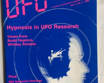 UFO Magazine, UFO Book, Alien Magazine, Paranormal Book, UFO, Ufo Research, Extraterrestrial, Unexplained Phenomena, Magazine, Rare Magazine
