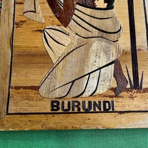 Africa Art, Africa Wall Art, Burundi Art, Burundi Wall Art, Africa Decor, Wood Wall Art, Africa Folk Art, Africa Wood Art, Burundi Folk Art image 6