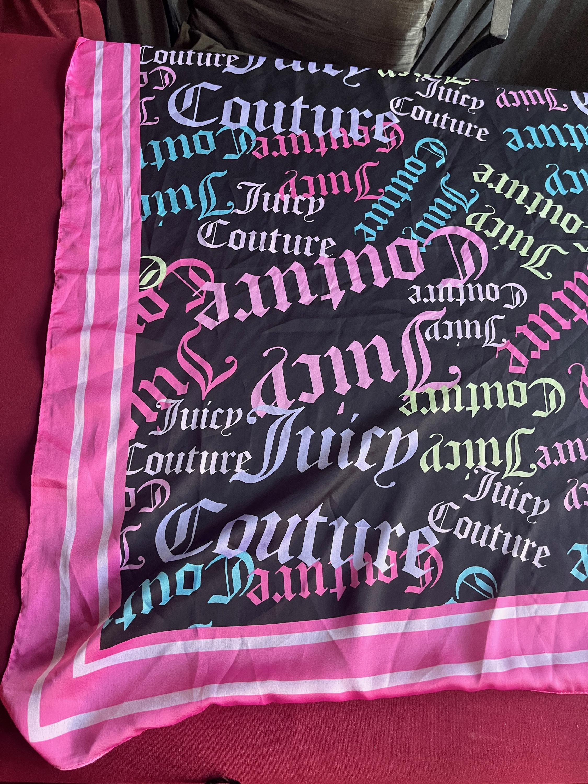 Juicy Couture ロゴ シルクスカーフ 大判 ピンク NWT Juicy Couture Cotton/Silk Scarf Pink | eBay
