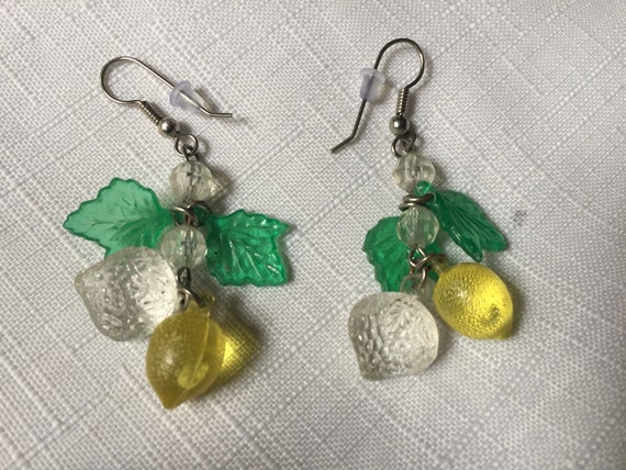 Lemon Earring, Lemon Dangle, Spring Dangle, Citru… - image 6