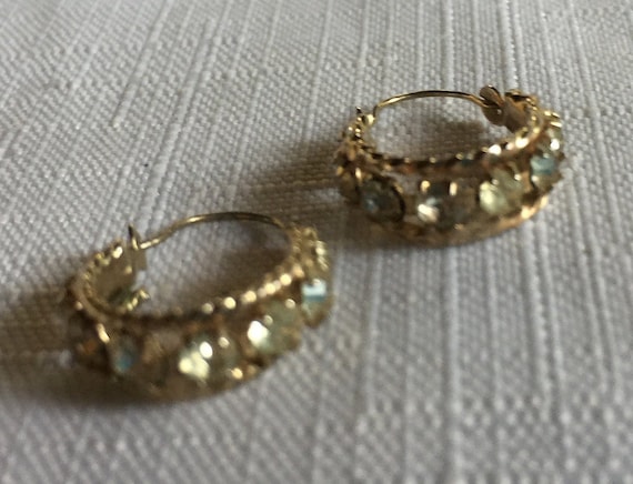 Rhinestone Earring, Rhinestone Dangle, Wedding Da… - image 1