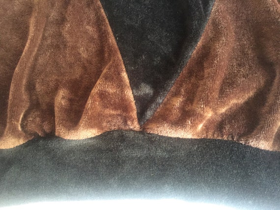 Brown Pullover, Cowl Pullover, Brown Black Top, V… - image 9