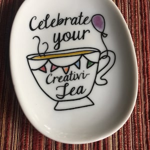 Titular de la bolsa de té, descanso de la bolsa de té, amante del té, regalo del té, hora del té, regalo del té, hora del té, descanso de la bolsa de té, soporte de la bolsa de té, accesorio del té, FIESTA del té