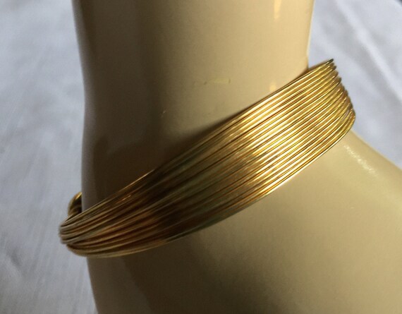 Gold Strand Bracelet, Gold Cuff Bracelet, Classy G