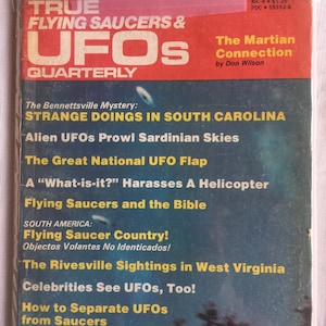 Ideal UFOs, Saga Magazine, True Magazine, 70s UFO Magazines, 80s UFO Magazines, Retro Magazines, UFO literature, Ufo Books, Ufo Research
