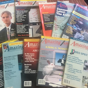 Amiga Computer, Amiga Computer Magazine, Computer Book, Computer Instruction, Magazines, 90 Computer, Computer Geek, Computer Gift, Amiga