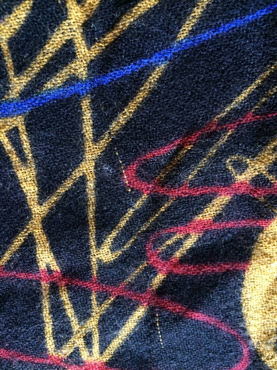 Oversize scarf, Colorful shawl, Colorful Wrap, Ge… - image 4