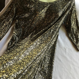 Black Cocktail Dress, Slinky Black Dress, Black Party Dress, Black Gold Dress, Sparkly Black Dress, Gold Dress, Black Dress, Party Dress