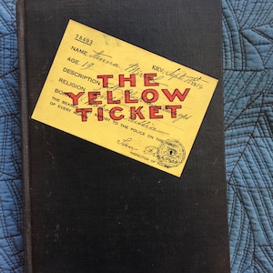 Retro Novel, 20th Century Novel, Antiquarian Book, Antiquarian Novel, Antique Book, Retro Book, Illustrated Novel, Yellow Ticket,