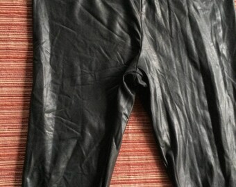 Faux Leather Legging - Etsy