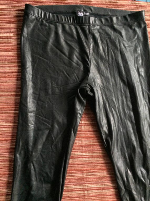 Faux Leather Pant, Black Pleather Pant, Pleather P