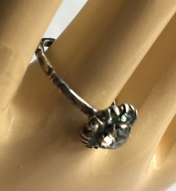 Uncas Silver Ring, Blue Stone Ring, Retro Blue Ri… - image 3