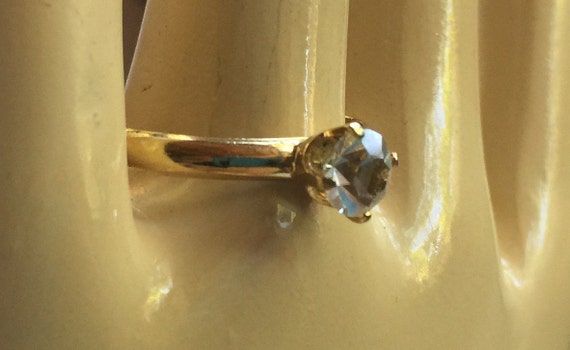 Clear Solitaire Ring,Clear Stone Ring,Minimal Cle… - image 6