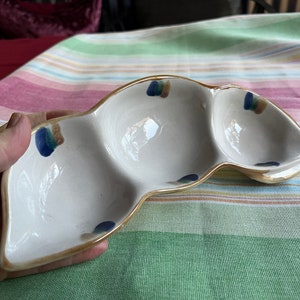 Divided Plate, Nut Dish, Snack Dish, Divided Dish, Section Dish, Olive dIsh, Candy Dish, Olive Tray, Nut Plate, Candy Bowl, Nut Bowl, Snack