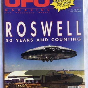 Paranormal, UFO Magazine, UFO Book, Roswell, Paranormal Book, UFO, Ufo Sighting, Extraterrestrial, Flying Saucer, Unexplained, 90s Magazine image 1