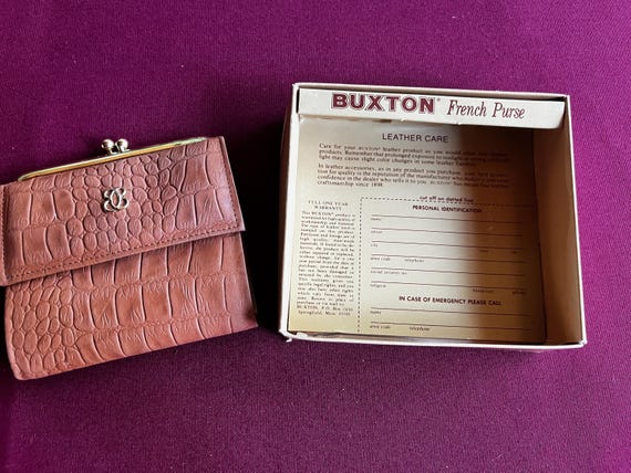 Retro Wallet, Buxton Wallet, Cowhide Wallet, Coin… - image 2