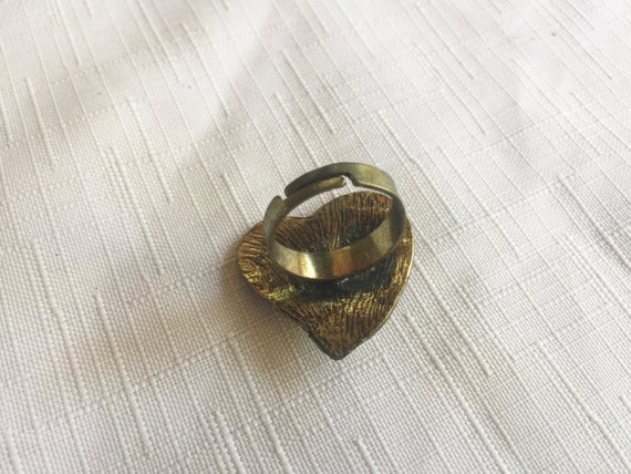Heart Ring, Face Ring, Bronze Ring, Sunglass Ring… - image 6