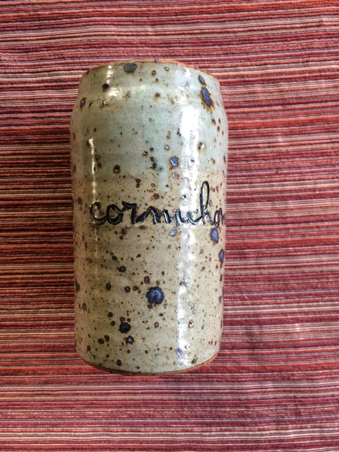 Cornichon Jar, French Kitchen, Pottery Kitchen, Food Container, French