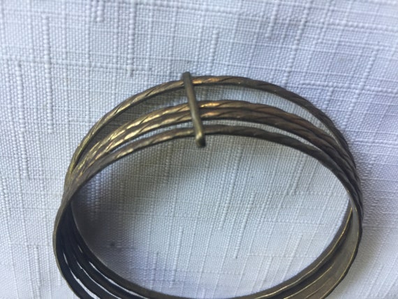 Bronze Bangle, Metal Bangle, Metal Bracelet, Mult… - image 3