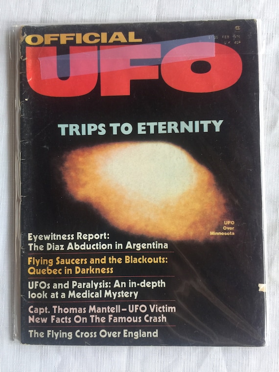 Rare UFO Magazine, Retro UFO Magazine, UFO Collectible, Ufo
